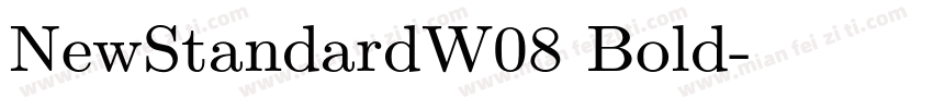 NewStandardW08 Bold字体转换